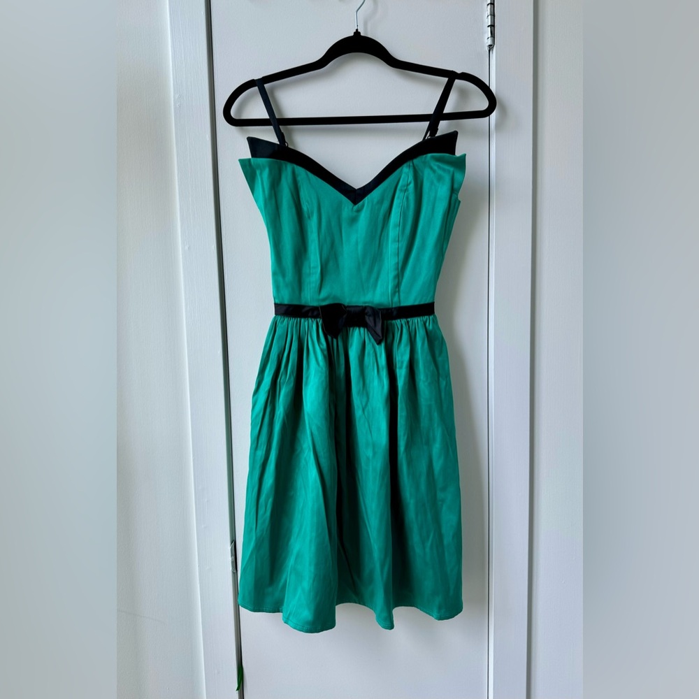 Retro teal Modcloth dress, new with tags